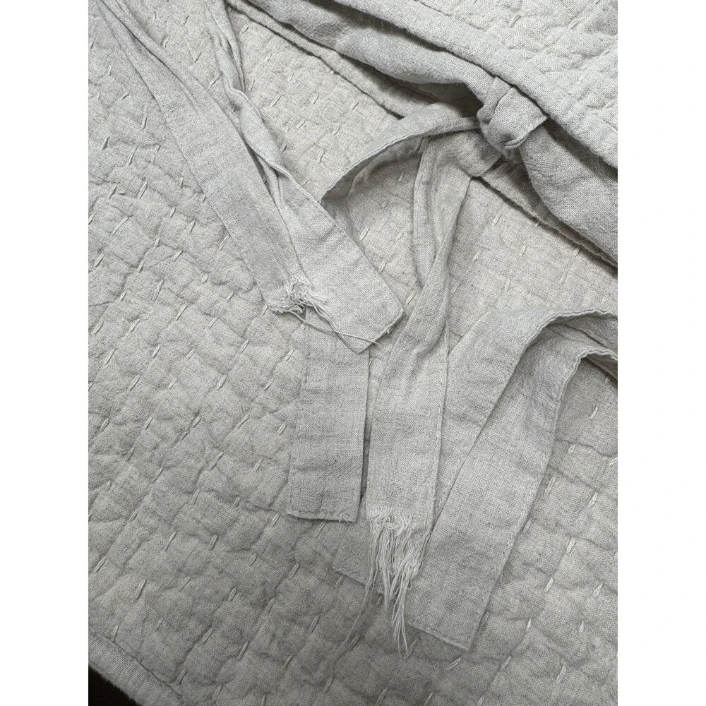Pottery Barn Beige Pick Stitch Euro Shams